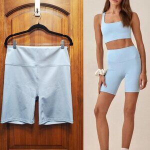 Reformation Ecomove 7 inch Blue Shorts, Size XL